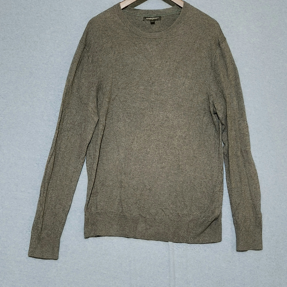 Banana Republic Men's Crewneck in Gray